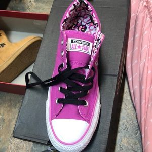 Pink/purple all star converse size 9